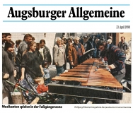 Augsburger Allgemeine am 23.4.1998