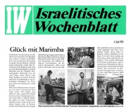 Israelitisches Wochenblatt, am 4.6.1993